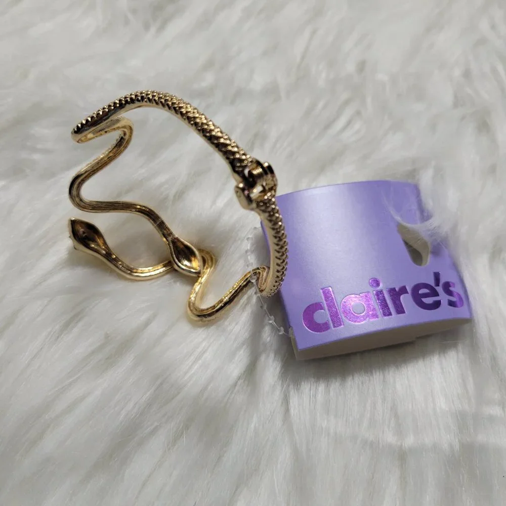 Claire's Snake Hinged Bracelet